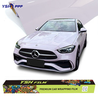 Film de protection de peinture (PPF) pour voiture en PET mat gris cendré, 7,5 mil, film vinyle anti-rayures, film de changement de couleur de carrosserie, garantie 5 ans