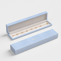Boîte d'emballage de bijoux de haute qualité avec logo estampage à chaud personnalisé Boîte à bijoux pour bracelet, bague, collier
