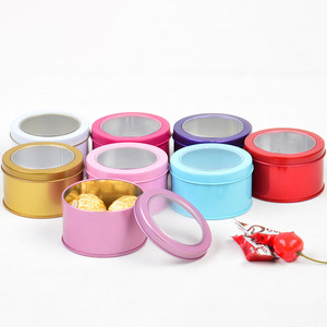 Cajas Metálicas Rosadas de 75*45mm para Empaque de Pestañas, Dulces, Pasteles, Cupcakes, Anillos, Joyería, Caja con Ventana - Product Image 1