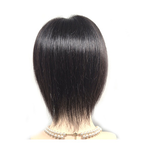 Cosmo en Corée : Perruques coréennes haut de gamme (23x21) - Perruque en cheveux humains de 10 pouces de haute qualité, lisse, droite, style naturel pour femmes, durable - Product Image 5