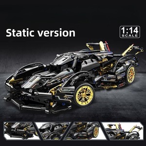Ensemble de blocs de construction mécaniques de supercar V12, <span class=keywords><strong>voiture</strong></span> de course technique à monter soi-même, améliorable en version télécommandée, cadeau pour garçons - Product Image 2