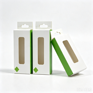 Boîte en papier blanc personnalisée pour câble Type-C Lightning, emballage en carton écologique avec fenêtre transparente en PVC et impression de logo - Product Image 6