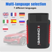 Herramienta de Diagnóstico Completo del Sistema OBD2 Konnwei KDIAG para ABS y SRS con Lectura y Borrado de Códigos, Datos de Listo para Inspección I/M