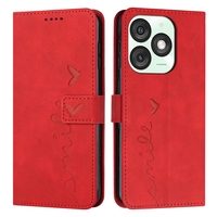 Étui portefeuille en cuir PU rétro mat en forme de cœur pour Itel A50 A50C P65 4G A80 4G RS4 P55 Plus 5G A70 S23 A60 avec fente pour cartes, coque de téléphone à clapet