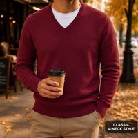 Trendiger Standard-Herren-Rollkragenpullover mit Streifenmuster aus Kaschmir-Strick OEM