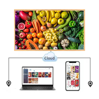Layar E Ink Warna 31,5 Inci Teknologi E6 2560*1440 Usb Wifi Layar E Paper Bingkai Kayu, Daya Tahan Ultra Panjang Eink Spectra 6
