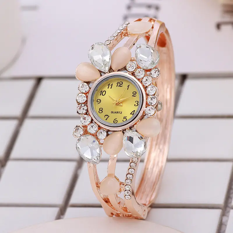 Women Watches Luxury Rhinestone Bracelet Dress Elegant Ladies Wrist Watch Female Clock Gifts Montre Femme