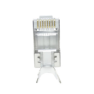 Đầu Nối Cat7 Đầu Cắm Mô Đun RJ45 Được Bảo Vệ Mạ Vàng Thiết Kế Hai Thành Phần Đầu Nối Cat7 - Product Image 4