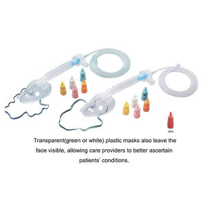 Masker Dan masker oksigen medis kanulas, masker tabung Sterility kustom Pvc dapat disesuaikan - Product Image 4
