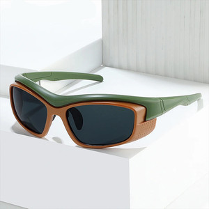 Lunettes de soleil de sport unisexes Y2K tendance 2025 avec logo personnalisé, protection UV400, style punk, pour le cyclisme et les activités de plein air - Product Image 2