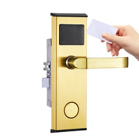 Cerradura Inteligente RFID Moderna y Duradera de Acero Inoxidable para Puerta de Madera de Hotel, con Almacenamiento en la Nube de Software, Cerradura Electrónica Interior de Metal T57