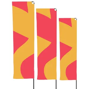 Drapeau rectangulaire, merchandising personnalisé - Product Image 1