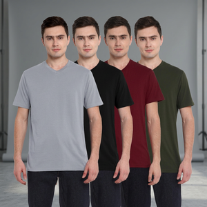 เสื้อยืดคอกว้าง แขนสั้น สีพื้น ทรงปกติ ผ้าเจอร์ซีย์ลำลอง 100% ผ้าฝ้าย ระบายอากาศได้ดี ดีไซน์แบบถัก - Product Image 3
