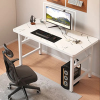 Escritorio Plegable para Computadora, Mesa de Estudio, Escritorio para Estudiantes, Mesa de Comedor Simple, Mesa Plegable para Mercado Nocturno