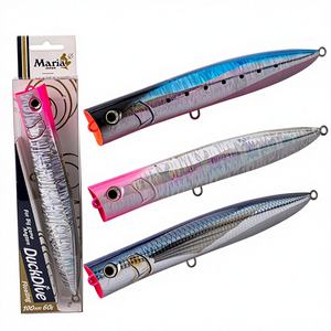 Japon <span class=keywords><strong>MARIA</strong></span> Floating Waves Climbing DUCKDIVE Appât artificiel dur 19cm 23cm Poisson de mer Popper Leurre de pêche Appât - Product Image 1