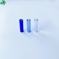 2025 nouveau Design 14 trous vert bleu rose coloré 12*30mm 13*30mm 14*30mm embouts en verre