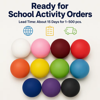 Ballon rebondissant en caoutchouc multicolore, jeu de handball, activité scolaire, sport, logo imprimé, multifonctionnel pour étudiants/écoles, 60 mm