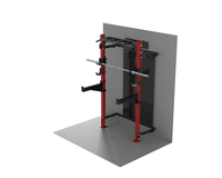 Rack d'alimentation pliable mural avec logo personnalisé Machine de musculation en métal pour exercices de fitness Entraîneur fonctionnel de musculation