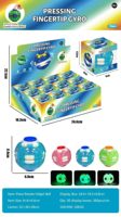Fidget Spinner in Plastica Stile Cristallo con Meccanismo a Pressione e Rotazione, Stampato in 3D, Giocattolo Antistress, Decorazione da Scrivania Anti-Noia BX2247