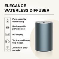 Difusor de Aroma Eléctrico Inteligente sin Agua para Aceites Esenciales Puros, Difusor de Fragancia de Aleación de Aluminio para el Hogar y el Automóvil