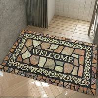 Tapis de sol antidérapant super absorbant, antibactérien, écologique et durable pour salle de bain et entrée, facile à nettoyer