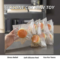Jouet anti-stress en silicone en forme de cheesecake au lait, sensation de patte de chat, jouet tactile pour les doigts, pour les 14 ans et plus, unisexe