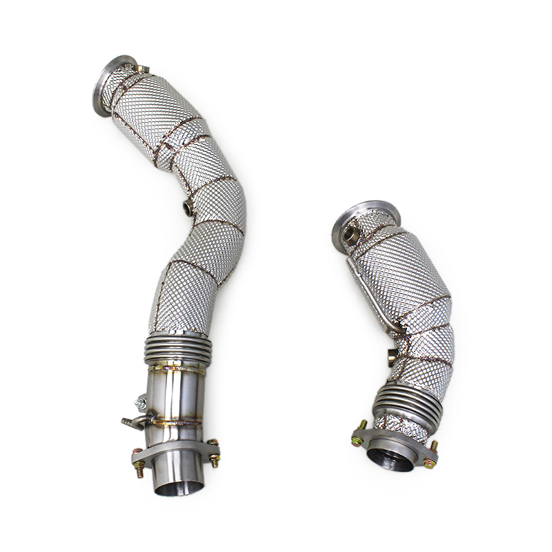 Заголовок выхлопной системы для BMW M3/ M4 F80/F82 3,0 T S55 2014-2019 200-400 с теплозащитным экраном с каталитическим глушителем