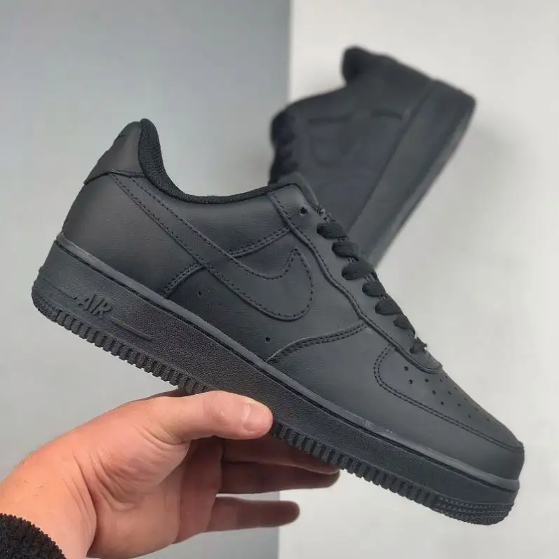 Classic Brand Nike Air Force 1 Black Casual Shoes Comfortable Women's Walking Sneakers Men's Outdoor Nike shoes