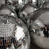 Boules de décoration en verre de 10 cm/12 cm/15 cm/20 cm/25 cm/30 cm/40 cm, grandes boules disco suspendues, boules disco miroir de Noël