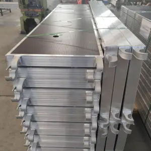 610*2000mm Aluminum Wood Scaffolding Planks With Trapdoor Scaffold Pedals For Level Construction Aluminum Plywood Hatch Plank