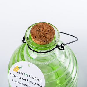 Conteneur en verre <span class=keywords><strong>transparent</strong></span> suspendu pour attraper les insectes volants (abeilles, mouches), vente en gros d'usine, exportation, motif horizontal - Product Image 1