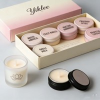 Boîte à bougies personnalisée au design classique, 9 pièces, pour bougies parfumées en pot, boîte cadeau en papier rigide, emballage pour huiles essentielles