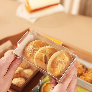 Kahverengi Kraft Kağıt Fildişi Karton Tiramisu Kek Rulo Kağıt Kutu Sandviç Kremalı Tart Paketleme Kutusu Ekmek <span class=keywords><strong>Burger</strong></span> Paketleme Kutusu - Product Image 4