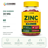 Lancement de produits pour la santé immunitaire pour les vendeurs e-commerce aux États-Unis et en Europe, supplément en marque blanche OEM, gommes au zinc 30 mg par portion