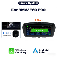 Sistema Multimedia con Pantalla Táctil para Automóvil, Sistema Linux para BMW E60 E61 E62 E63 E90 E91 E92 E93, Sistema Android Auto, Carplay Inalámbrico