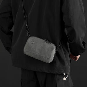 กระเป๋าสะพายข้างผู้หญิงวีพาวเวอร์ช่องใส่ของหลายช่องน้ำหนักเบาพกพาสะดวกสีดำสีเทาสีน้ำเงินเข้มกระเป๋าสะพายข้างสีทึบ - Product Image 3