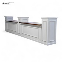 Comptoir de bar pliable en bois blanc portable, plateau en pin modulaire, mobilier pour mariage, événement, fête, restauration
