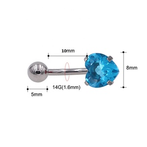 <span class=keywords><strong>Piercing</strong></span> de <span class=keywords><strong>nombril</strong></span> en zircon cubique de mode, brillant, couleur brillante, forme de cœur, anneaux de <span class=keywords><strong>nombril</strong></span> pour femmes, bijoux de <span class=keywords><strong>piercing</strong></span> - Product Image 4