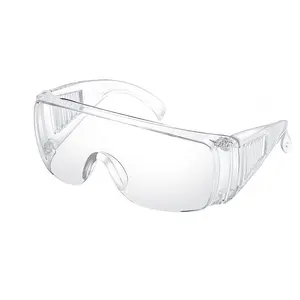 Kacamata pelindung mata transparan 2024, luar ruangan pelindung mata kacamata olahraga kaca bening plastik tahan angin
