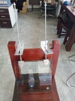 Barrera de Humo de Vidrio Resistente al Fuego con Cableado, Bafle de Aislamiento de Humo para Techo