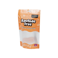 Sachet d'emballage plastique personnalisé imprimé avec fermeture éclair, fenêtre transparente, qualité alimentaire, auto-scellant et trou de suspension