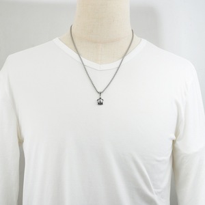 yunnique Stainless Steel Turtle Pendant <b>Necklace</b> For Men Animal Zodiac Charm 60cm Chain Silver Color Fashion Jewelry - Product Image 4
