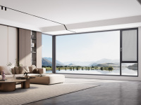 Fenêtre coulissante horizontale en alliage d'aluminium, thermolaquée, insonorisée, à pont thermique, avec moustiquaire intégrée, vente en gros