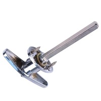 Panneau pliant en acier de serrure de porte de garage de remorque sans clé de couleur blanche solide d'auvent avec le matériel d'alliage de Zinc de loquet de torsion de poignée en T