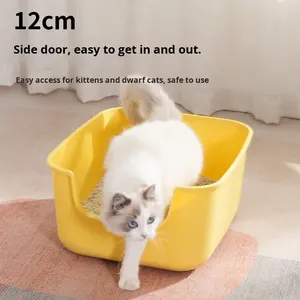 Toalete Integrado para Gatos em Estilo Aberto Extra Grande, à Prova de Respingo e Semi-Fechado - Product Image 1