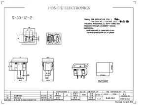 HONGJU S-03-12-2 özelleştirmek C13 C14 erkek soket paneli Ac soket dişi Ac güç konektörü