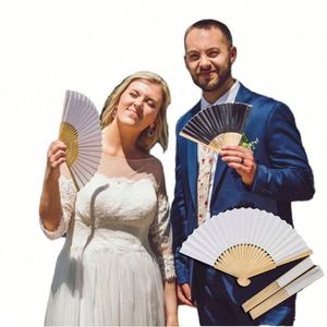 Nuevo Producto: Abanicos Plegables de Bambú Estilo Japonés Blancos para Decoración de Bodas de Verano - Product Image 4