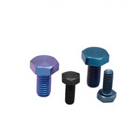 Vente chaude : Vis à tête hexagonale en titane ZFTI GR5 M8*20 DIN933, vis à filetage complet, prix direct usine
