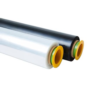 <b>Clear</b> Stretch <b>Wrap</b> with Handle Black PE Mini Stretch Film for Packaging Pallet Lldpe Shrink <b>Wrap</b> Roll - Product Image 1