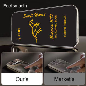 Pour les téléphones mobiles <span class=keywords><strong>OPPO</strong></span> Realme, verre trempé transparent anti-reflets, anti-rayures, anti-empreintes digitales, anti-statique, 9H, 0,4 mm - Product Image 6